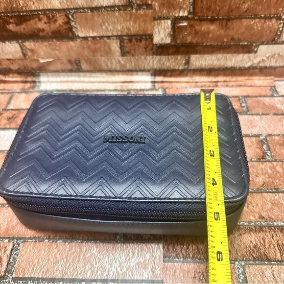 Missoni Exclusive Delta Travel case Blue Zippered Limited Edition - Picture 9 of 11